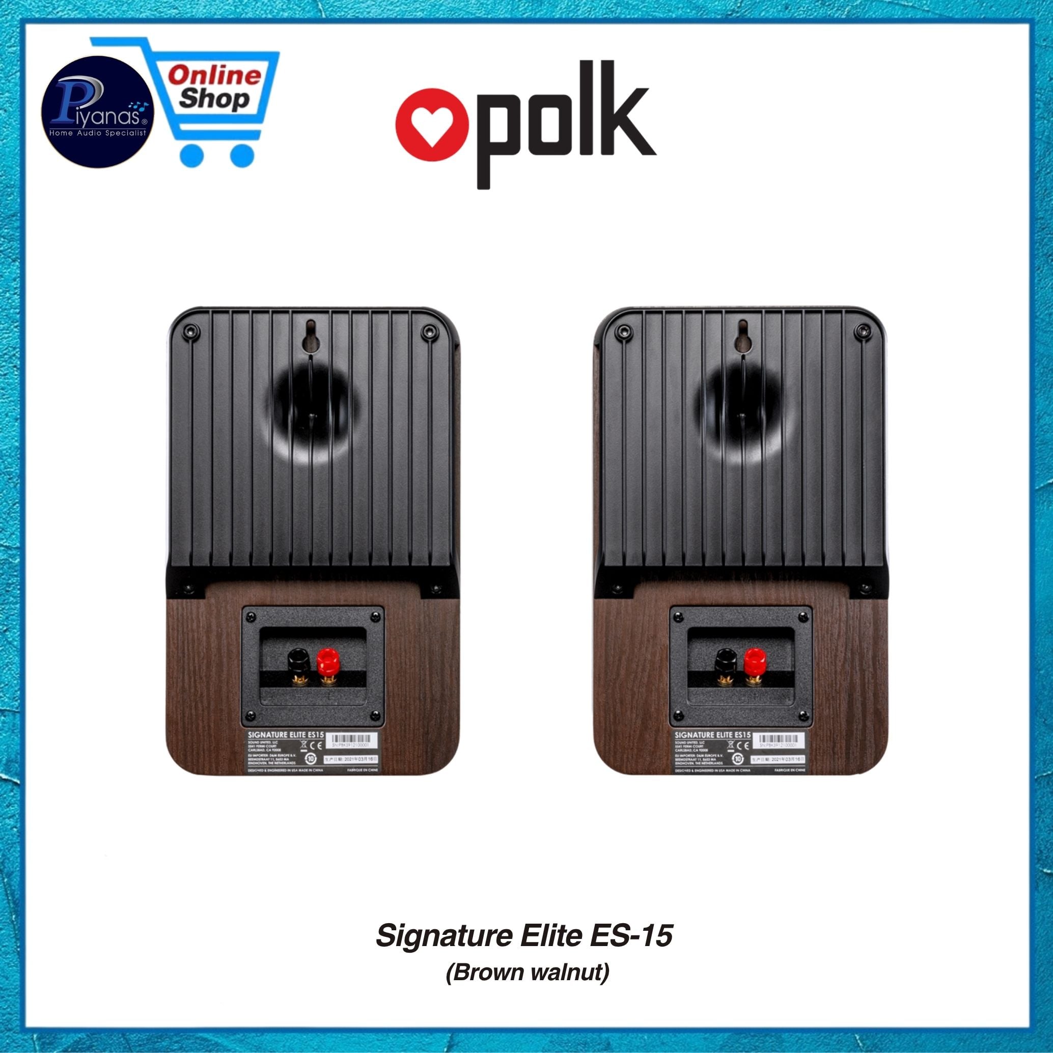ลำโพงบุ๊คเชลฟ์ POLK AUDIO SIGNATURE ELITE ES-15 สี BROWN WALNUT_5